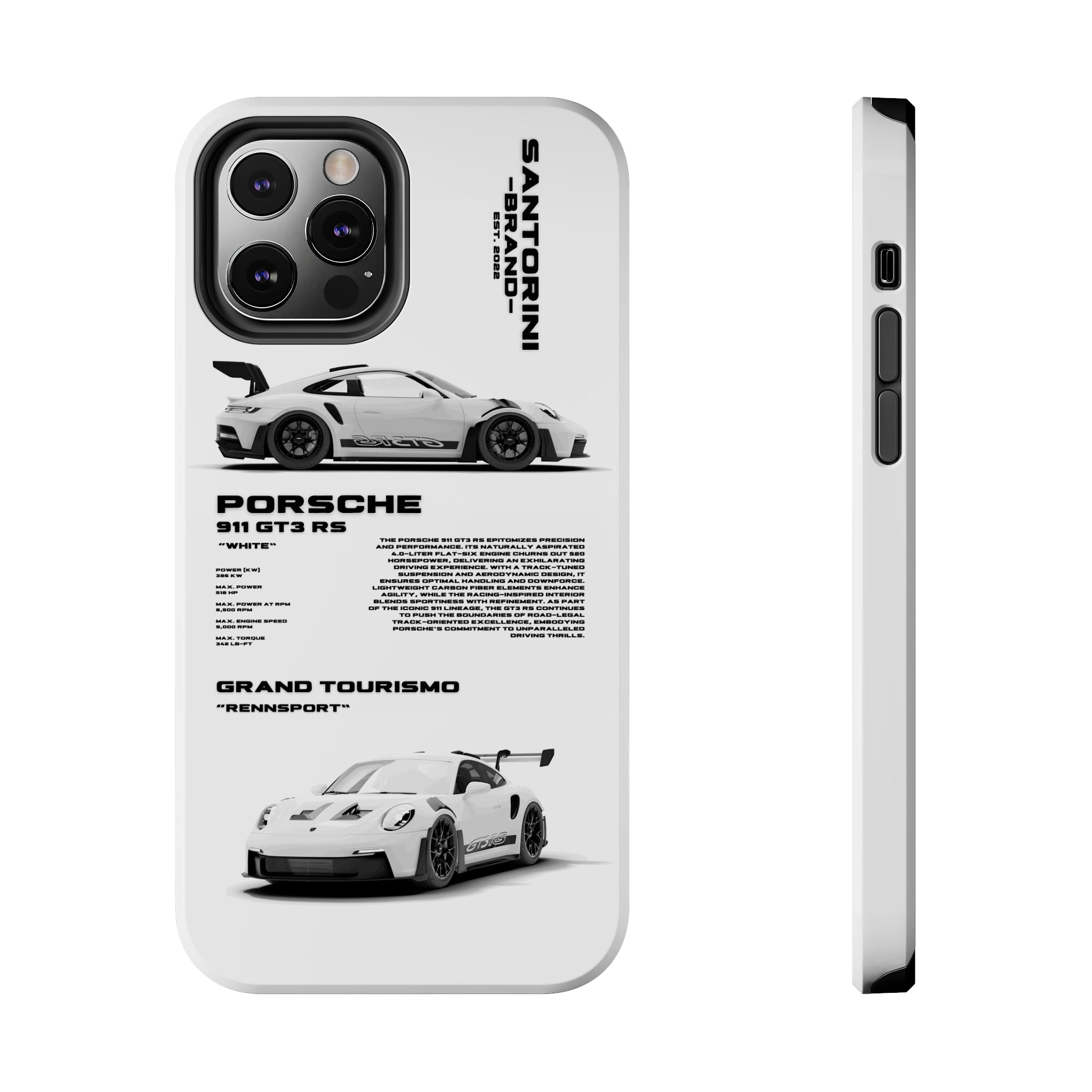 "GT3 RS" White Case