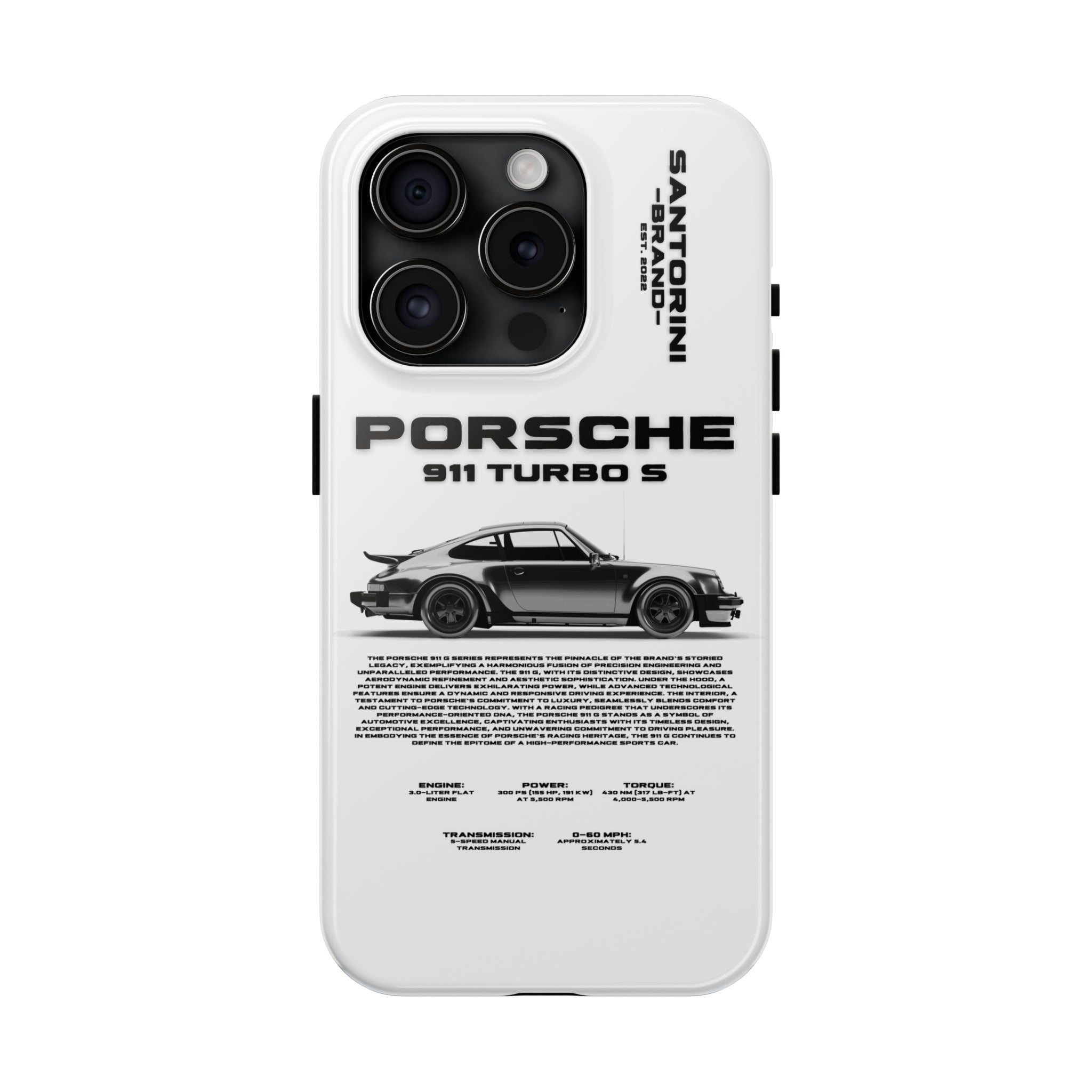 "911 Turbo" White Case