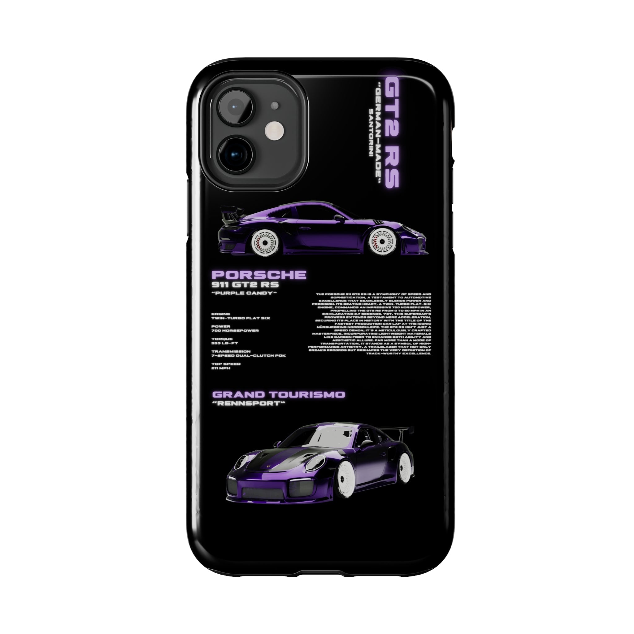 "Porsche 911" Black Case