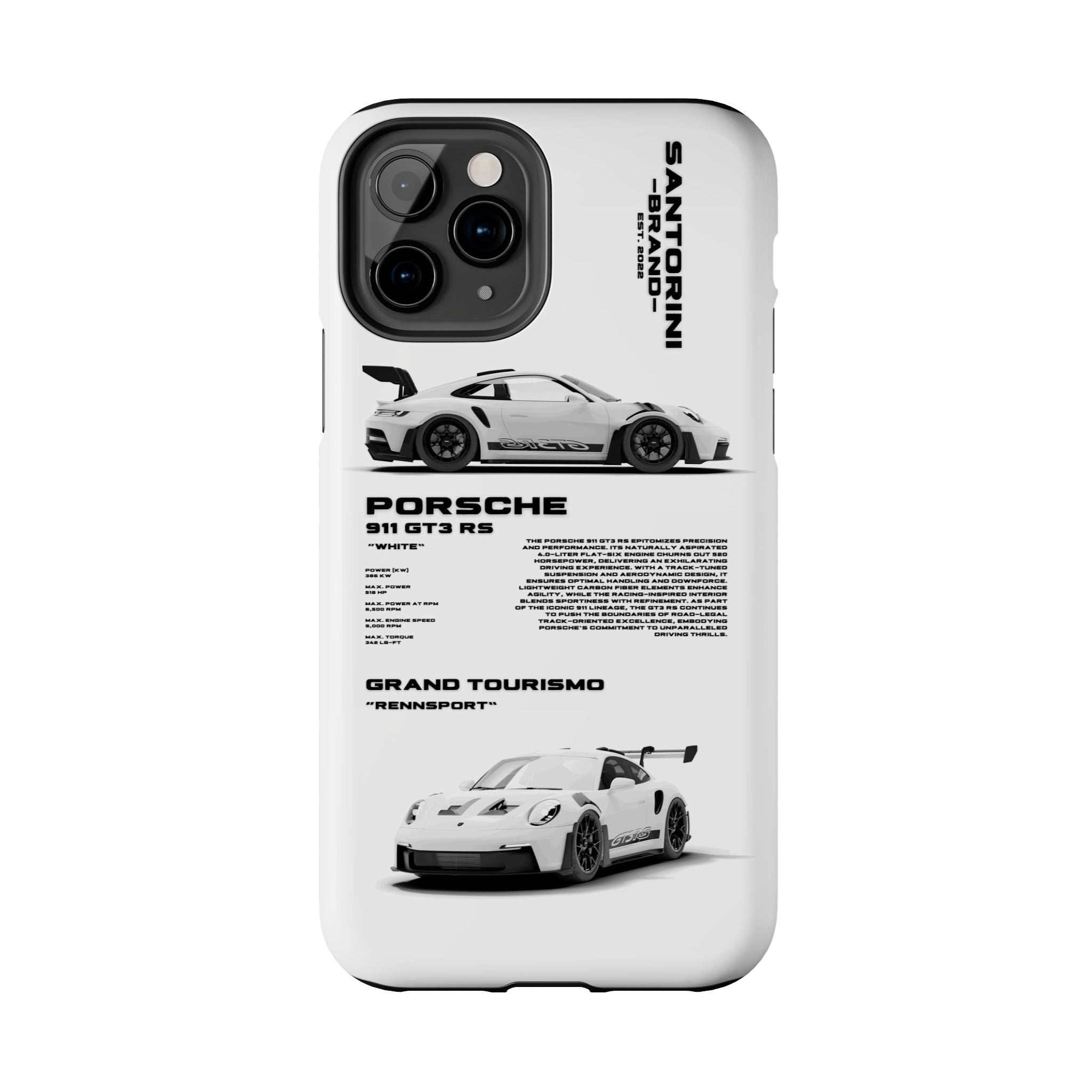 "GT3 RS" White Case