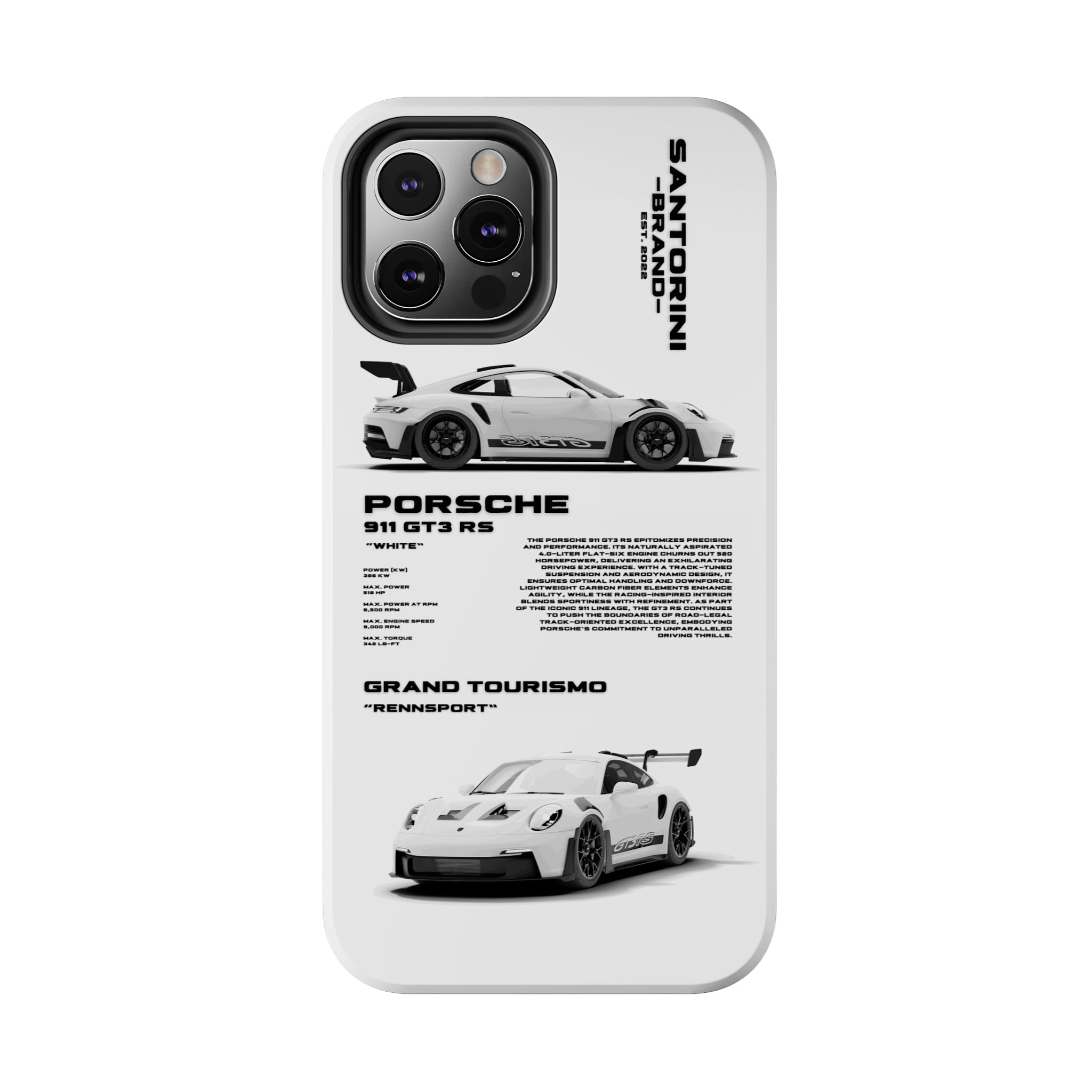 "GT3 RS" White Case