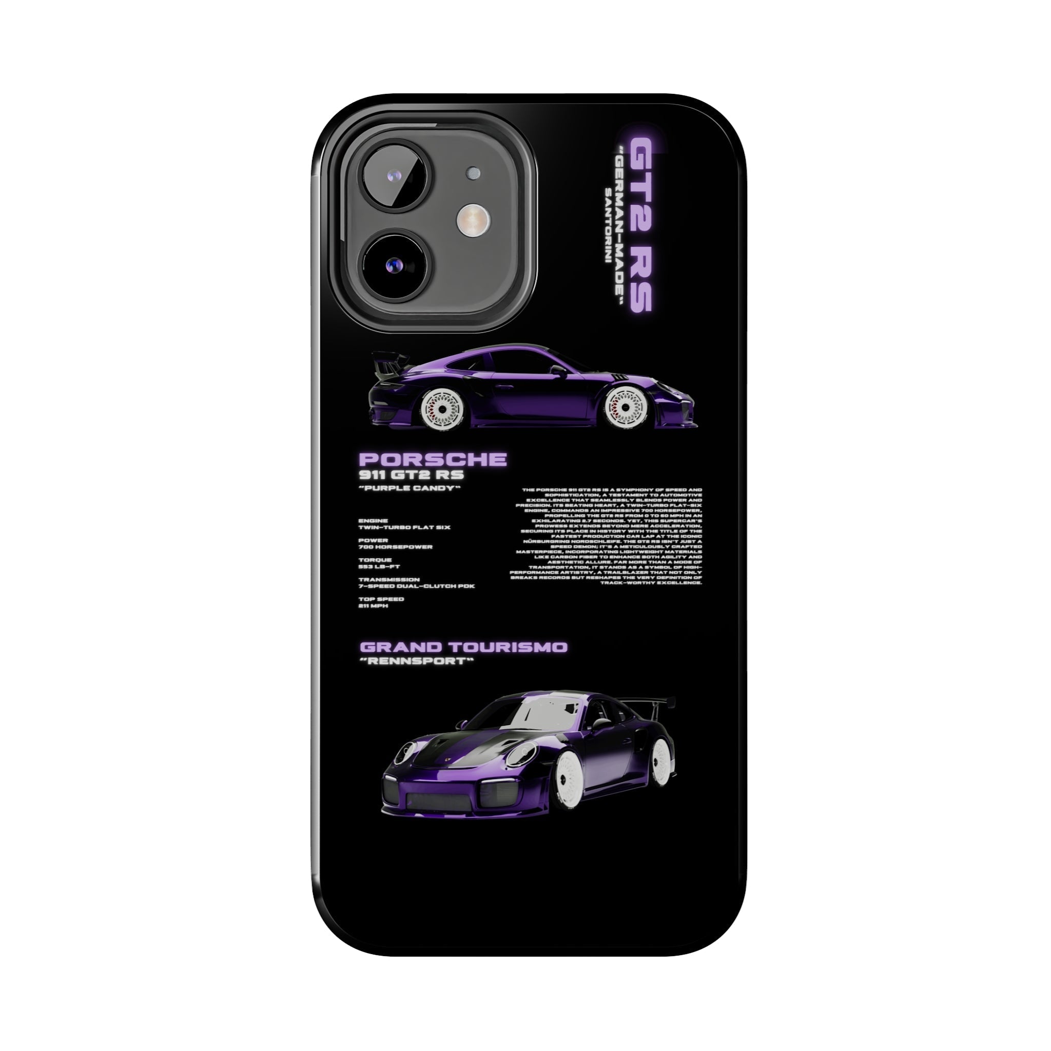 "Porsche 911" Black Case