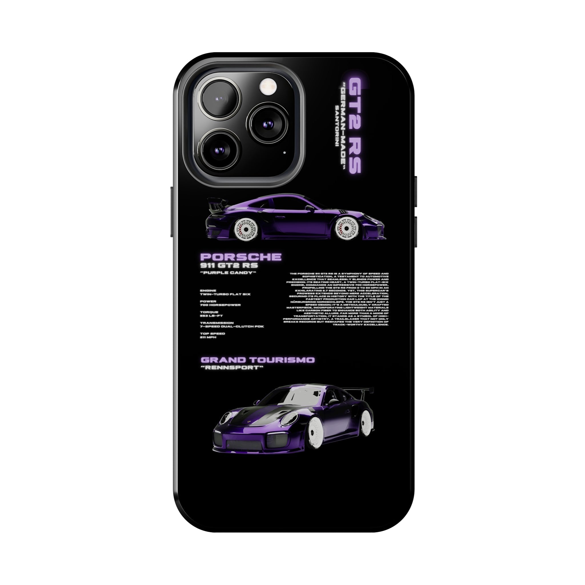 "Porsche 911" Black Case