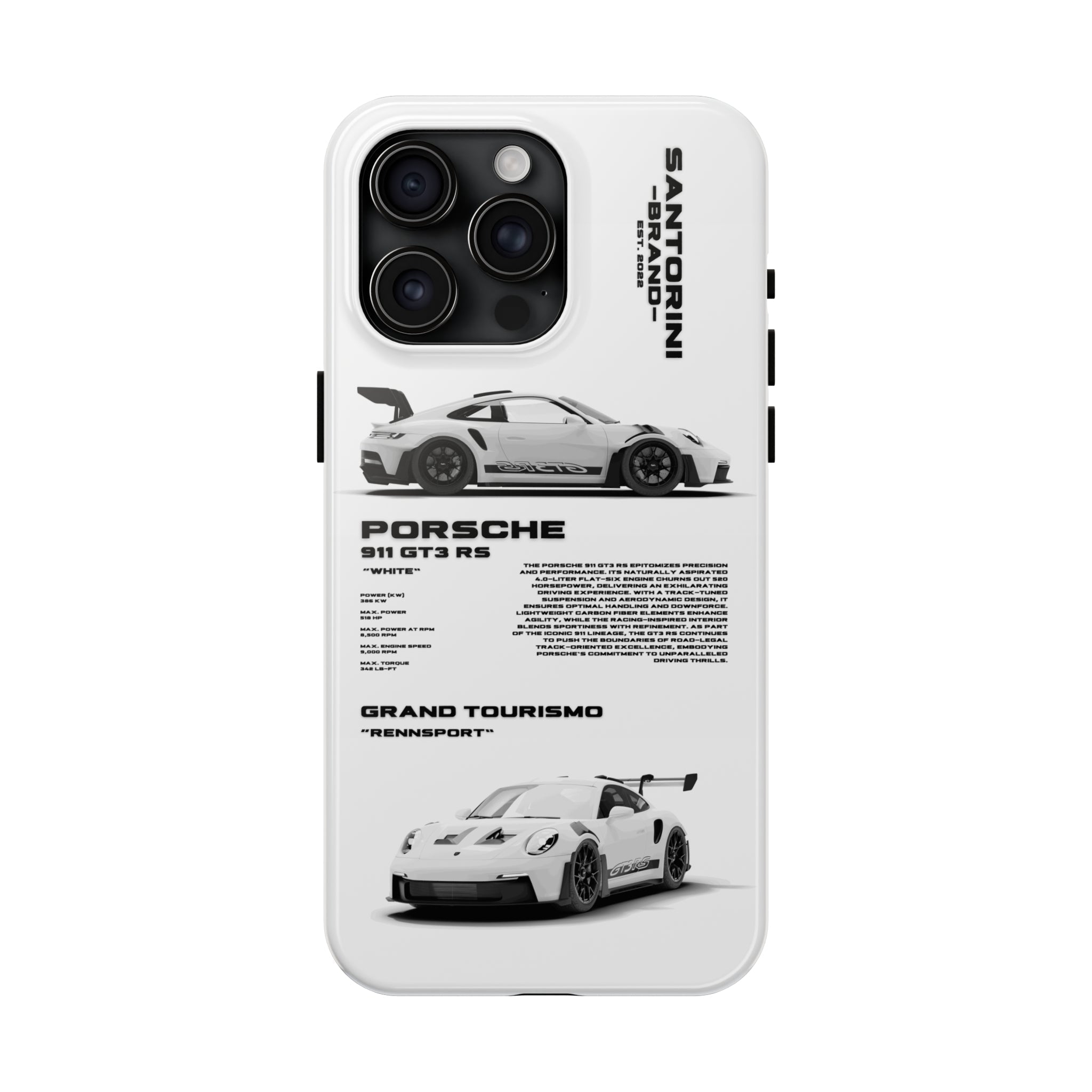 "GT3 RS" White Case