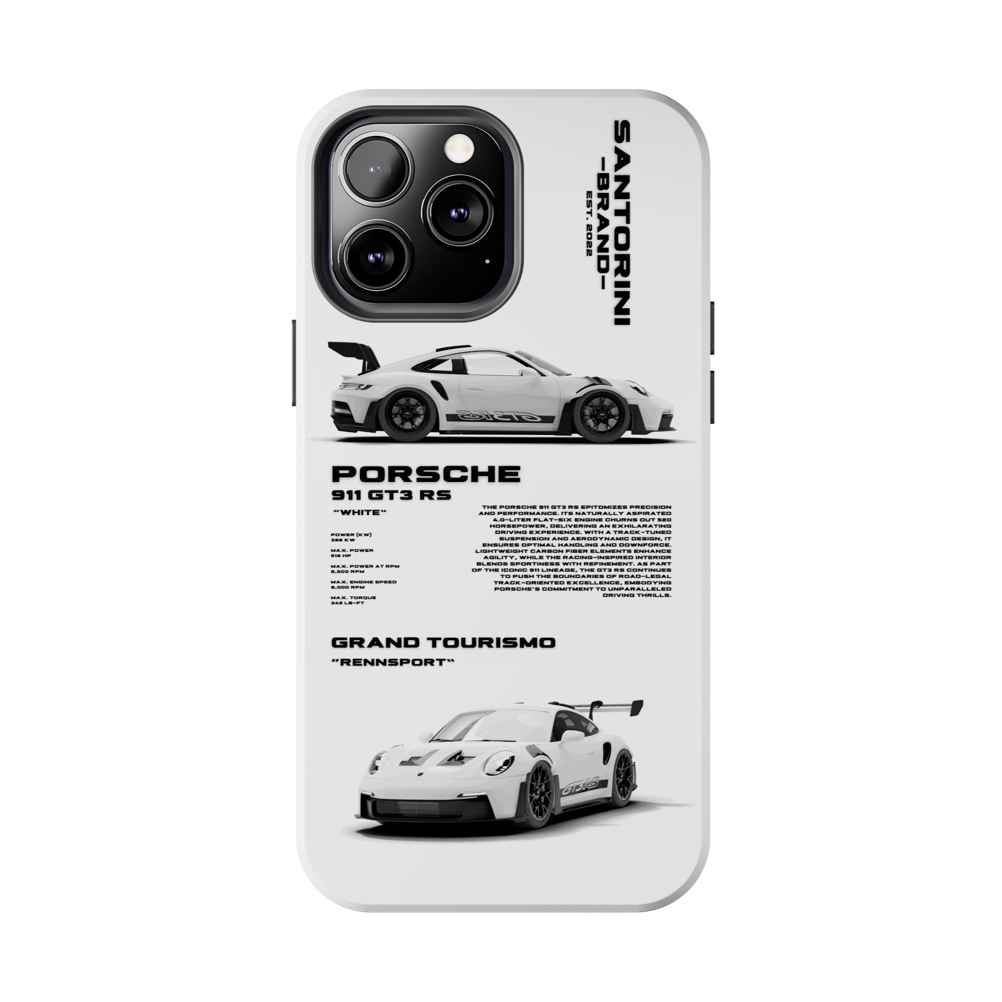 "GT3 RS" White Case