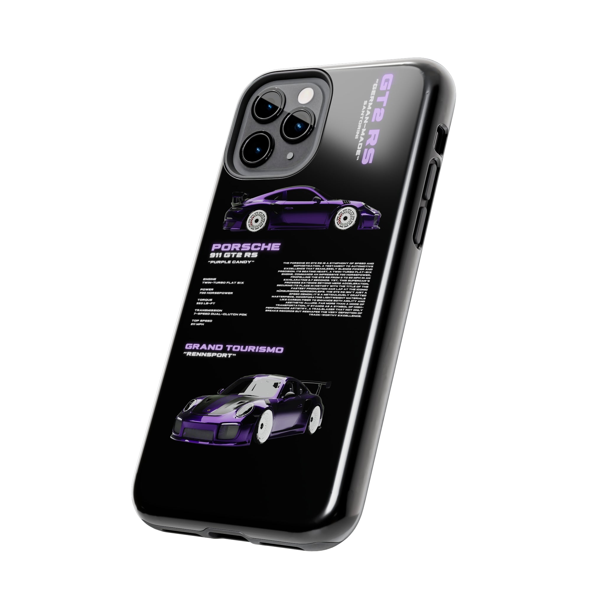 "Porsche 911" Black Case